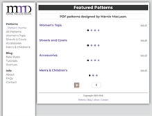 Tablet Screenshot of marniemaclean.com
